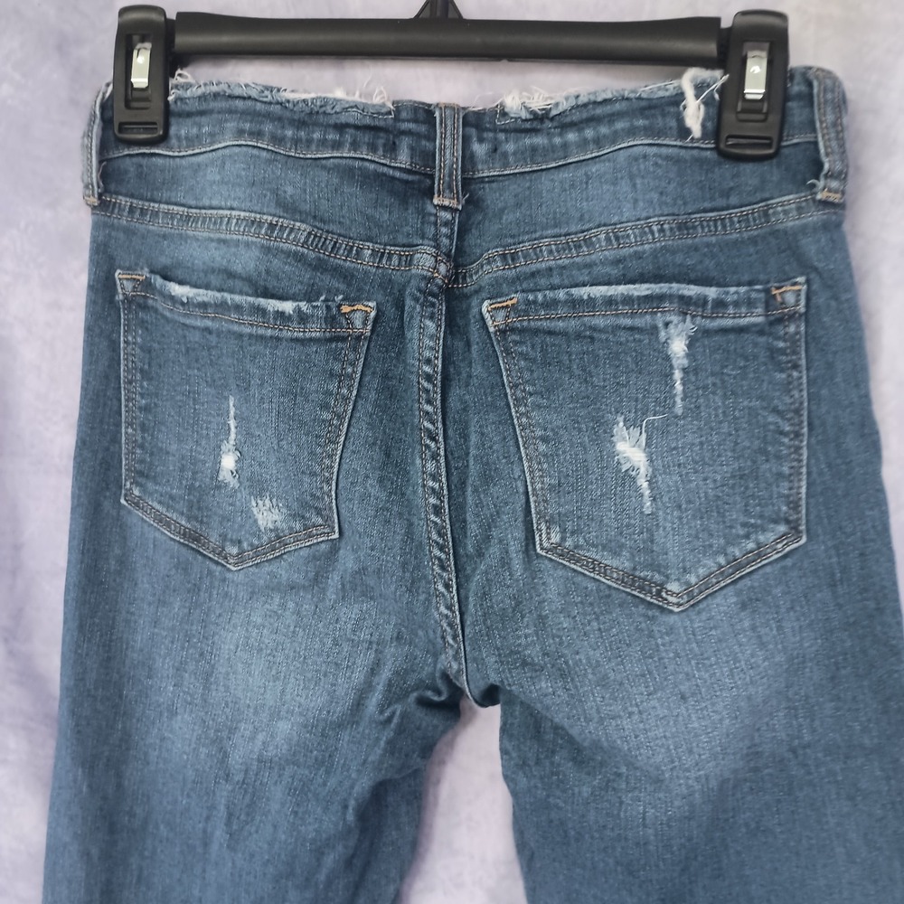Fashion Nova Distressed Raw Waist Skinny Jeans - Picture 7 of 7